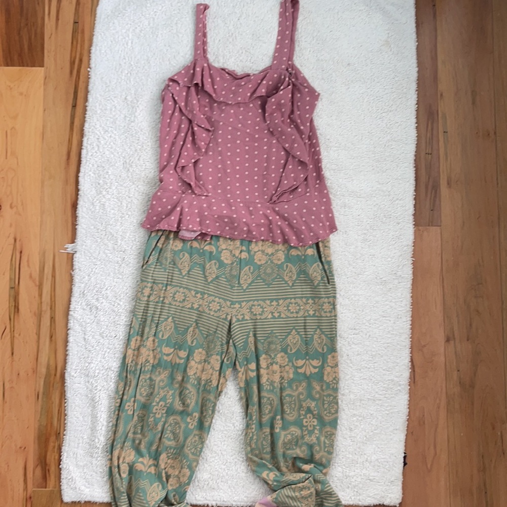 Matilda Jane shirt+palazzo pants set